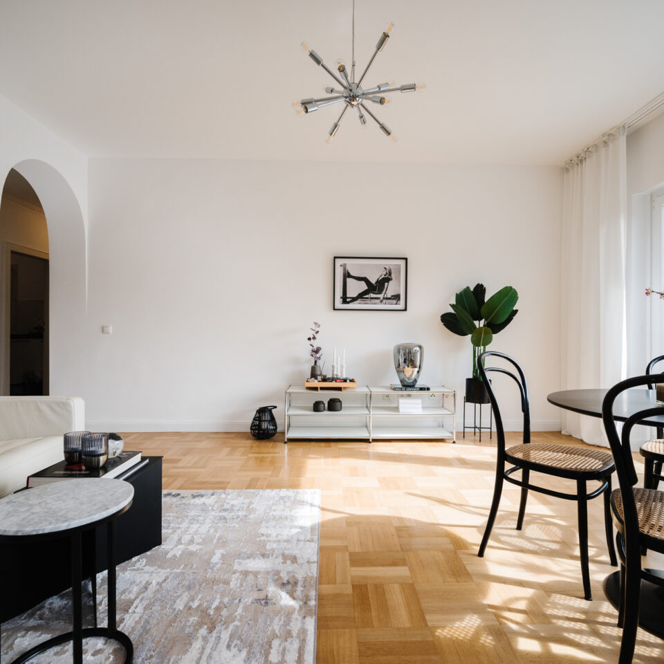 Wohnzimmer Home Staging chic